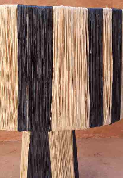 raffia table lampshades
