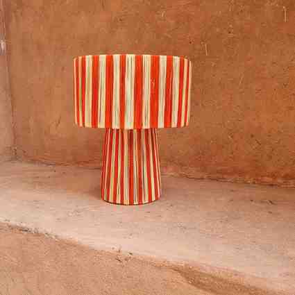 Raffia Pendant Light,Natural Raphia Lamp Base ,unique, boho lampeshade