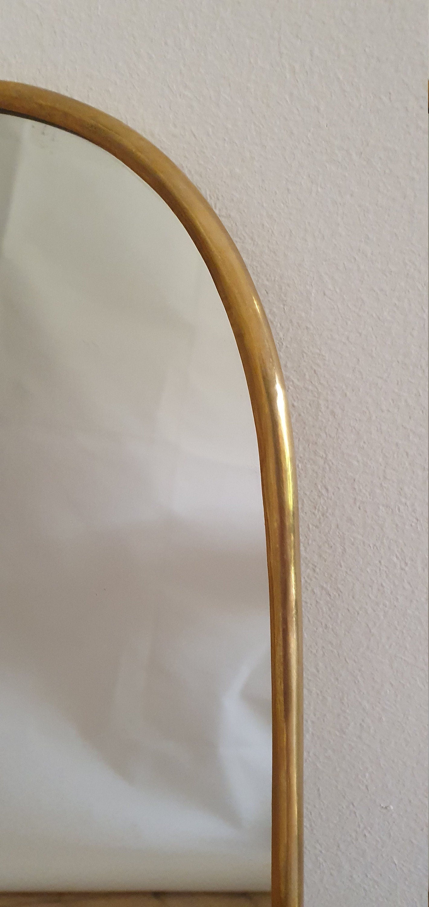 Miroir cadre laiton élégant