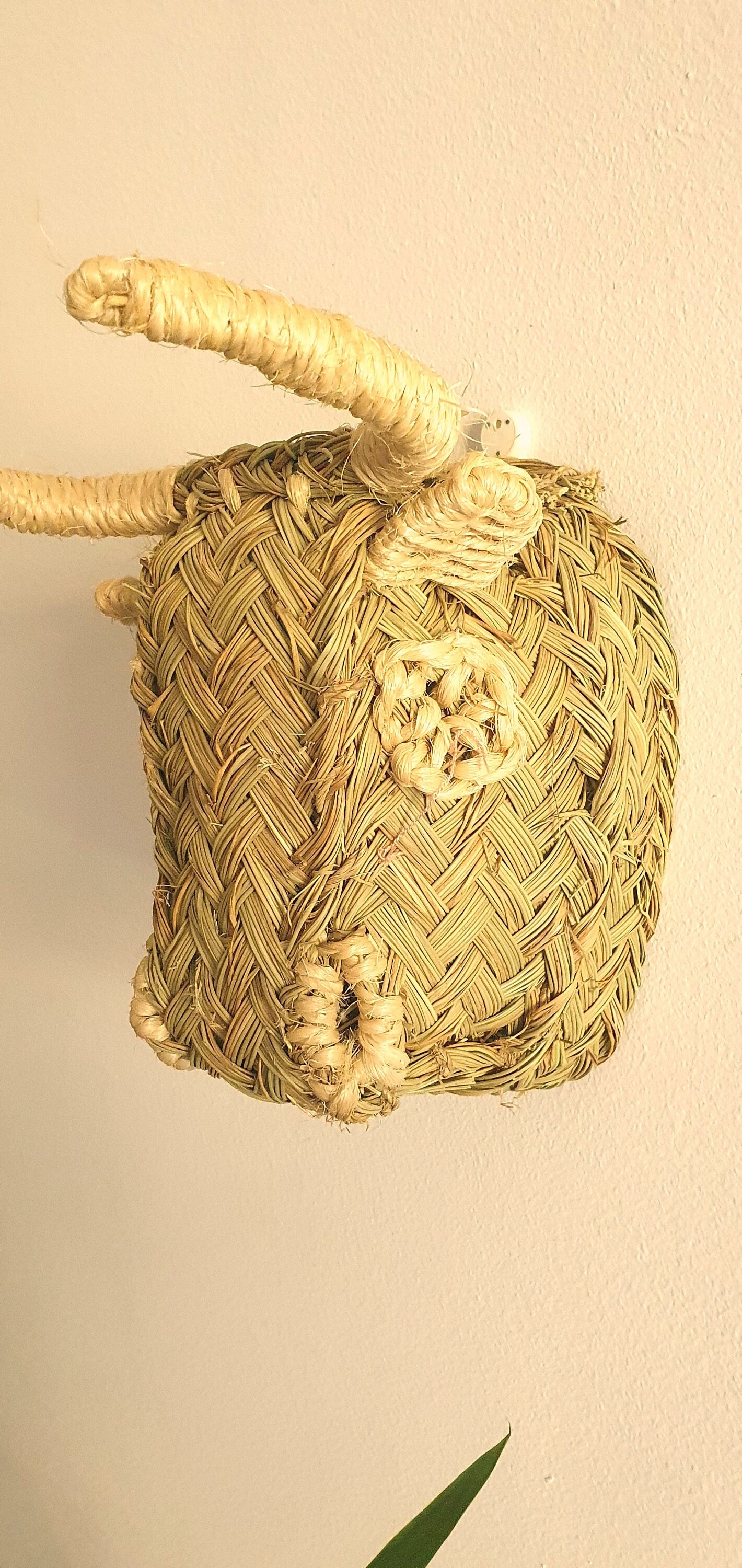 Trophée animal en paille