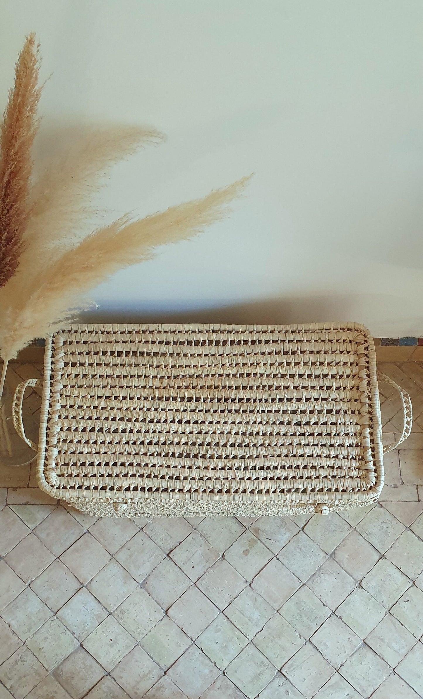 Ensemble de rangement en osier artisanal