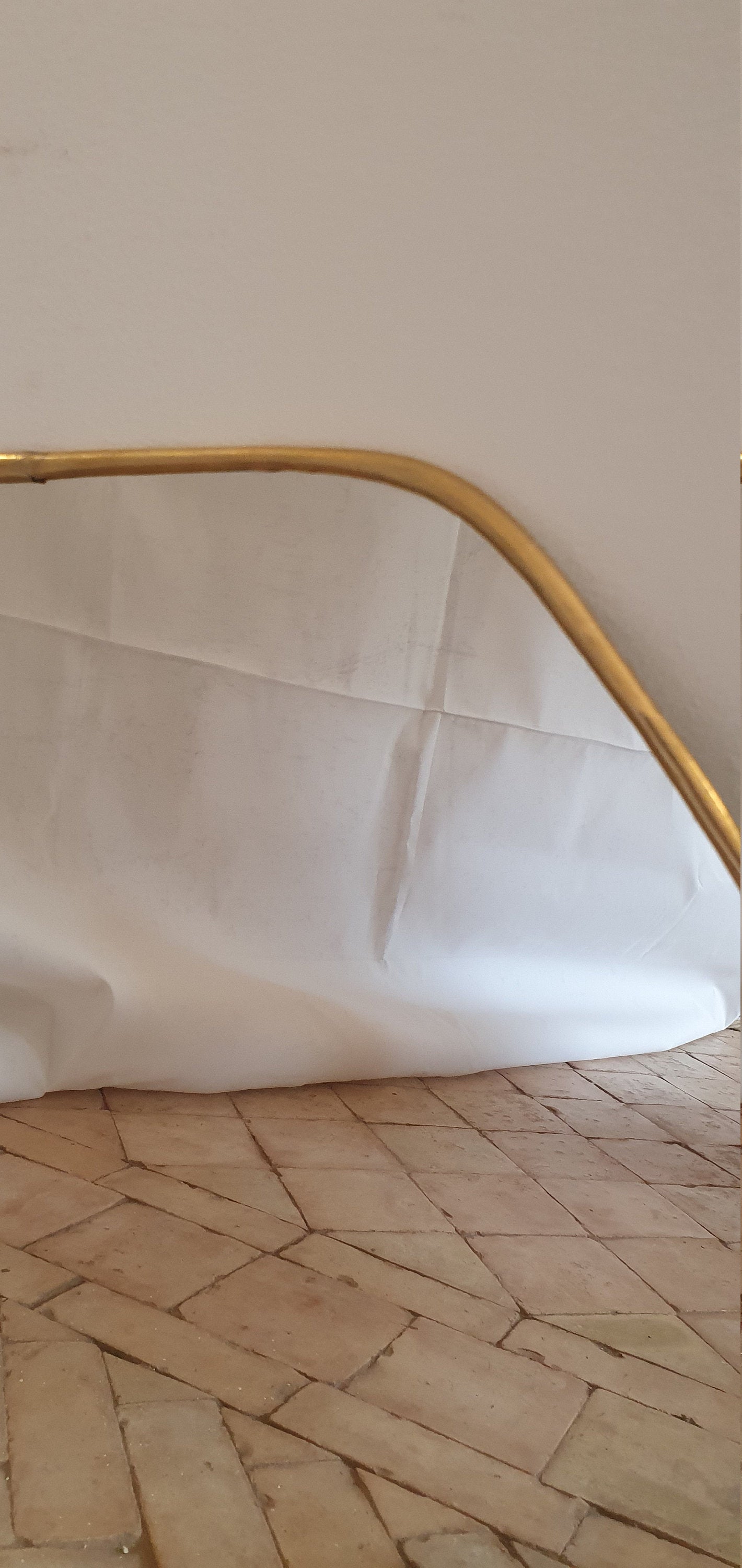 Miroir laiton artisanal style vintage