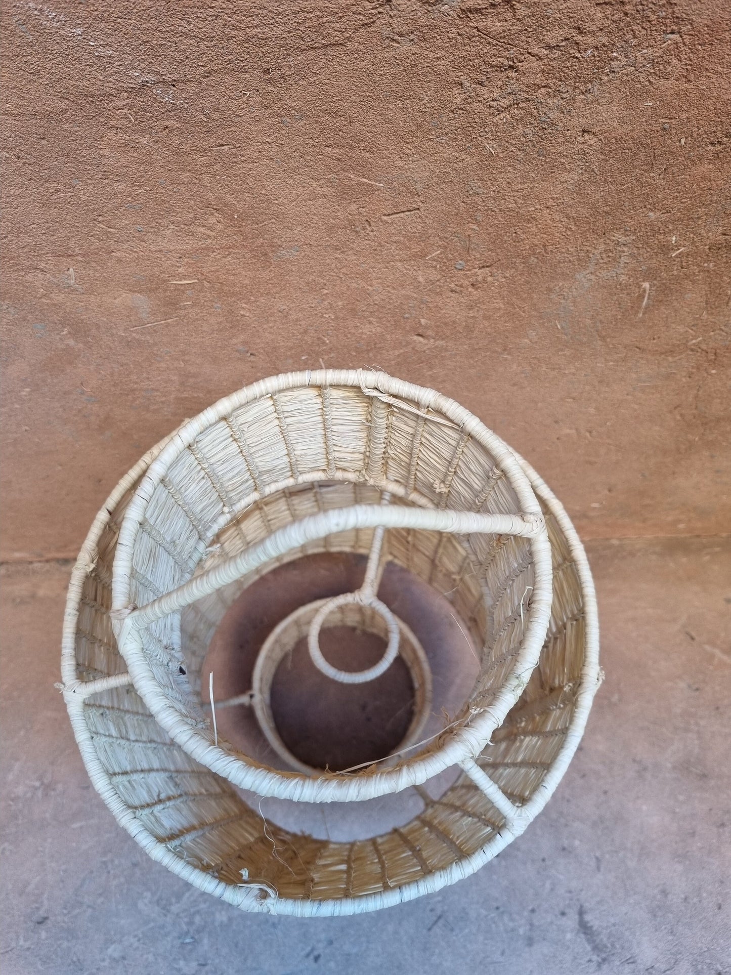Raffia-Made Boho Chic Pendant Light