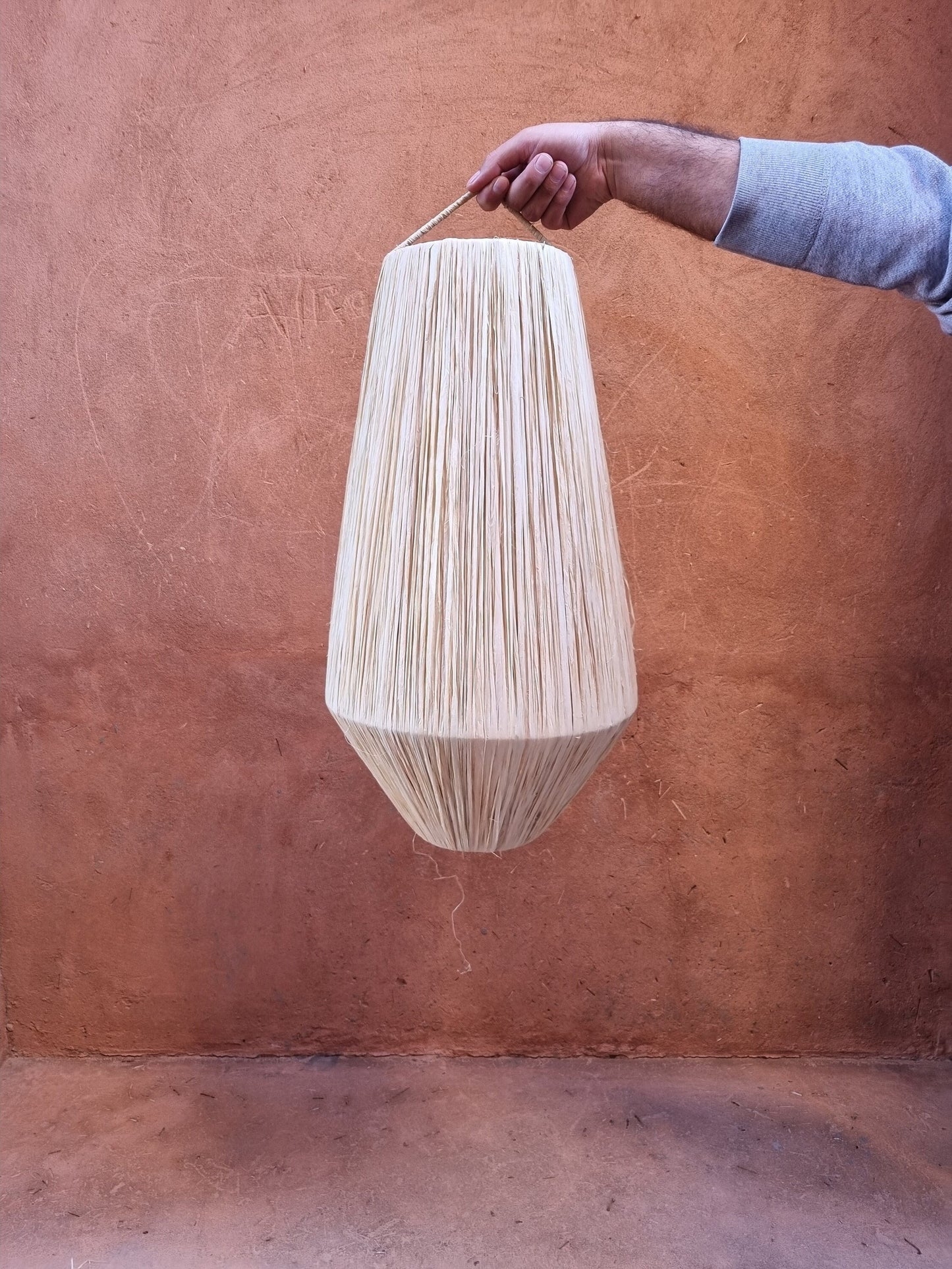 Luminaire suspendu en raphia 60cm
