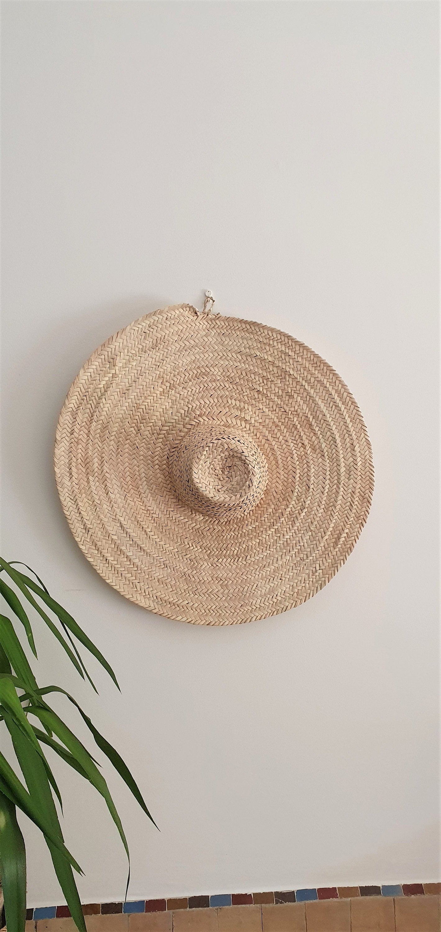 Chapeau de paille marocain élégant