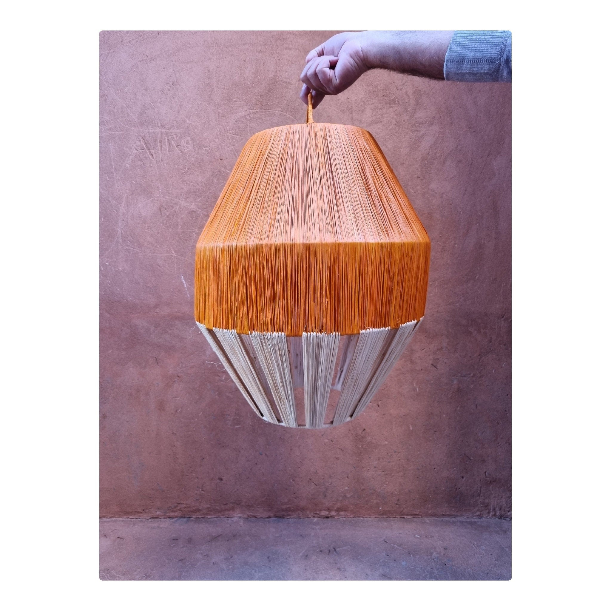 Lustre Raphia Lustre Fibre Naturelle | Suspension Raphia-Libitii Shop | Libitii Shop